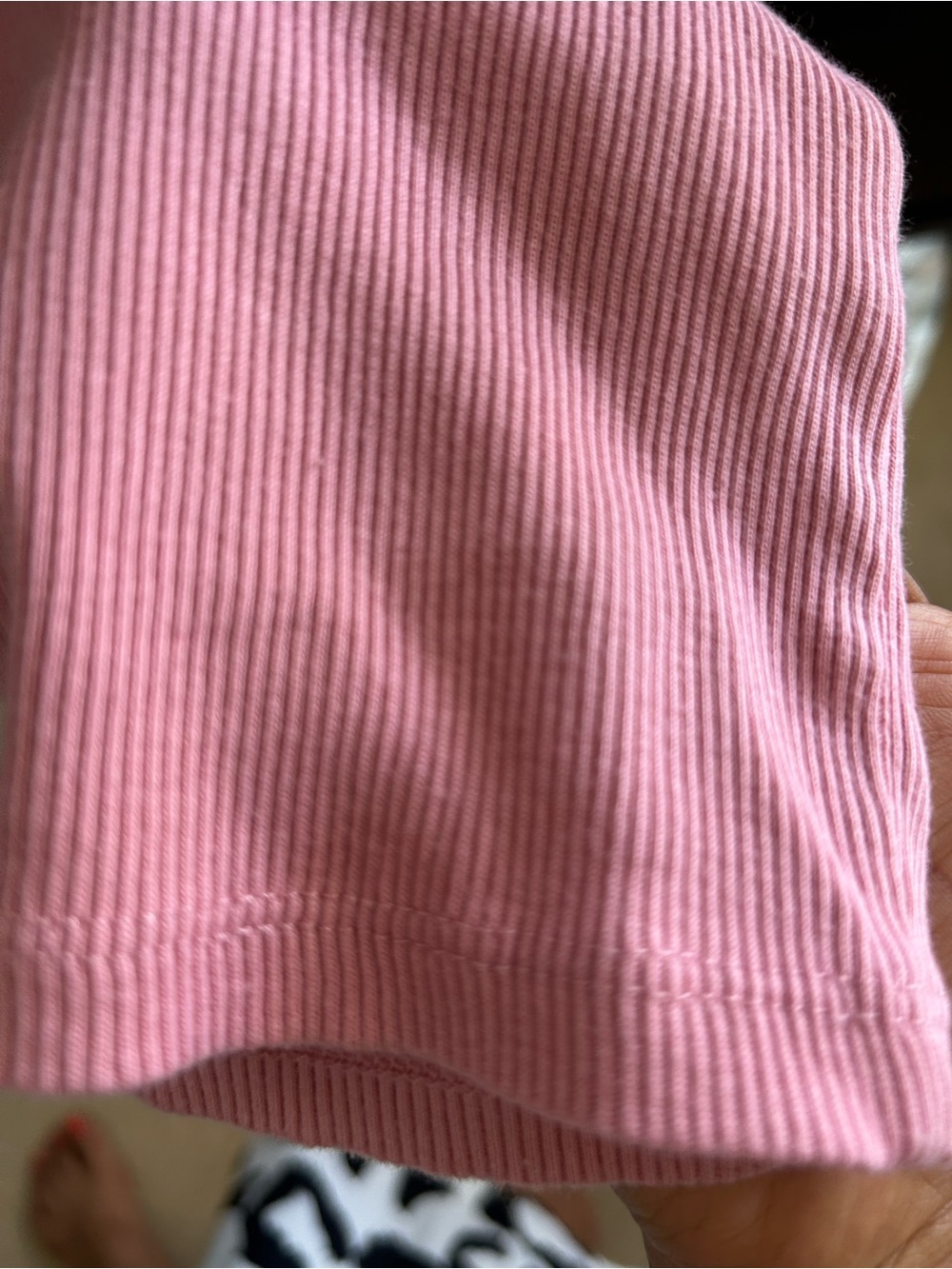 Topshop Pink Ribbed Square-Neck Tank - Picture 6 of 6